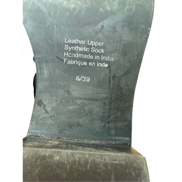 Jeffrey Campbell Womens Black Leather Lace Up Block Heel Bootie Size 8/39 - Picture 9 of 15